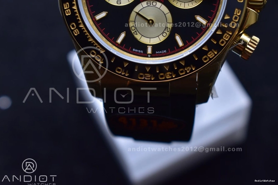 (Weighted) YG Sophisticated 126518 1:1 V6 QF Daytona on Strap Black Oysterflex Dial Best SH4131 Edition 807 1030